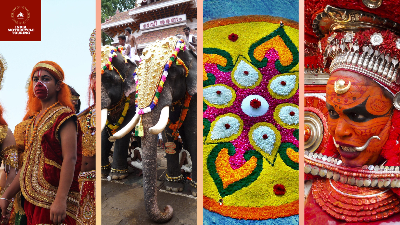 Experience the rich festivals and traditions of Kerala with India Motorcycle Touring